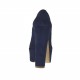 Scarpa da donna aperta con plateau in camoscio blu tacco 13 - Misure disponibili: 31, 42