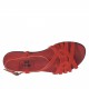Sandalo da donna con cinturino in camoscio rosso tacco 1 - Misure disponibili: 32