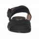 Woman's sandal in black laminated leather heel 1 - Available sizes:  33