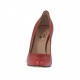 Decolté da donna in pelle rossa con plateau interno e tacco 9 - Misure disponibili: 42