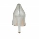 Decolté da donna in pelle laminata platino tacco 9 - Misure disponibili: 34