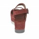 Sandalo da donna in camoscio rosa antico zeppa 5 - Misure disponibili: 42