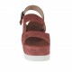 Sandalo da donna in camoscio rosa antico zeppa 5 - Misure disponibili: 42