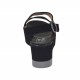 Sandalo da donna in camoscio nero zeppa 5 - Misure disponibili: 42