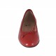 Woman's ballerina shoe with bow in red leather heel 1 - Available sizes:  32