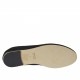 Ballerina da donna in camoscio nero con tallone pieghevole tacco 1 - Misure disponibili: 32, 33