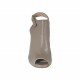 Sandalo accollato con plateau in pelle taupe tacco 9 - Misure disponibili: 34
