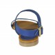 Sandale pour femmes en cuir bleu talon 1 - Pointures disponibles:  32