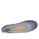 Ballerina da donna con punta tonda in pelle avio tacco 1 - Misure disponibili: 32