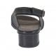 Sandale pour femmes en cuir et cuir perforé noir talon 3 - Pointures disponibles:  32, 42