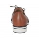 Chaussure à lacets ouverte pour femmes en cuir brun talon 2 - Pointures disponibles:  32, 46