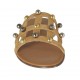 Sabot aperto da donna con perle colorate in camoscio beige tacco 1 - Misure disponibili: 32, 33, 43