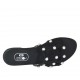 Sabot aperto da donna con perle in camoscio nero tacco 1 - Misure disponibili: 32, 33