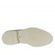 Scarpa casual stringata da uomo modello derby in pelle e pelle stampata taupe - Misure disponibili: 47, 48