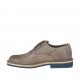 Zapato de sport para hombre con elastico y cordones opcionales en piel estampada gris pardo - Tallas disponibles:  46, 47, 48