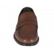 Mocassin élégante pour hommes en cuir marron - Pointures disponibles:  36, 37, 38, 46, 47, 48, 49, 50