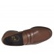 Mocassin élégante pour hommes en cuir marron - Pointures disponibles:  36, 37, 38, 46, 47, 48, 49, 50