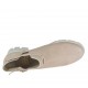 Stivaletto da donna con cinturino in pelle forata rosa cipria tacco 5 - Misure disponibili: 42, 43, 44