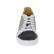 Scarpa stringata casual da uomo in pelle beige, bianca e nera - Misure disponibili: 50