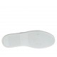 Scarpa stringata casual da uomo in pelle beige, bianca e nera - Misure disponibili: 50