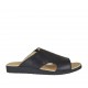 Mule pour hommes en cuir noir - Pointures disponibles:  47