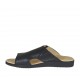Chanclas para hombre en piel negra - Tallas disponibles:  47