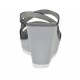 Mule ouvert pour femmes avec plateforme et strass en cuir noir talon compensé 8 - Pointures disponibles:  42