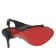 Woman's platform sandal in black patent leather heel 10 - Available sizes:  31, 32