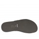 Sandalia para hombres en piel y piel imprimida negra - Tallas disponibles:  46, 47, 48, 49, 51, 52