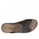 Chanclas para hombres en piel marron oscura - Tallas disponibles:  46, 47, 48, 50, 51, 52