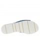 Sabot aperto da donna in camoscio forato blu zeppa 2 - Misure disponibili: 43