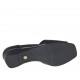 Scarpa aperta da donna in pelle nera con elastico e anello metallico zeppa 3 - Misure disponibili: 32, 33, 43