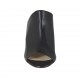 Sabot aperto da donna in pelle nera tacco 7 - Misure disponibili: 33