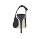Woman's sandal with platform in black fabric heel 10 - Available sizes:  31