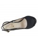 Sandale pour femmes avec plateforme en tissu noir talon 10 - Pointures disponibles:  31