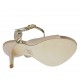 Sandalo da donna con cinturino in pelle rosa cipria e pelle stampata beige con plateau e tacco 10 - Misure disponibili: 32, 42, 45