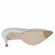 Scarpa da donna aperta al lato in pelle bianca tacco 9 - Misure disponibili: 34