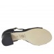 Scarpa aperta da donna in pelle nera con cinturino tacco 5 - Misure disponibili: 33, 43, 45