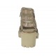 Sandalo da donna con cerniere e borchie in pelle taupe tacco 6 - Misure disponibili: 42