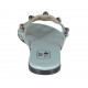 Sabot aperto da donna con perle colorate in camoscio turchese tacco 1 - Misure disponibili: 32, 33, 34, 43