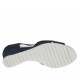 Zapato abierto para mujer con elasticos y tachuelas en gamuza azul cuña 4 - Tallas disponibles:  43