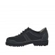 Scarpa stringata da uomo in pelle e tessuto nero - Misure disponibili: 38