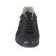 Scarpa casual da uomo stringata in tessuto e pelle nera - Misure disponibili: 47
