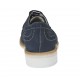 Scarpa casual stringata da uomo modello derby con lavorazione brogue in nabuk blu - Misure disponibili: 37, 38, 47
