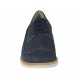 Scarpa casual stringata da uomo modello derby con lavorazione brogue in nabuk blu - Misure disponibili: 37, 38, 47