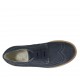 Scarpa casual stringata da uomo modello derby con lavorazione brogue in nabuk blu - Misure disponibili: 37, 38, 47