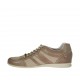 Scarpa stringata casual da uomo in pelle e tessuto taupe - Misure disponibili: 47, 49
