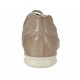 Scarpa stringata casual da uomo in pelle e tessuto taupe - Misure disponibili: 47, 49