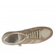 Scarpa stringata casual da uomo in pelle e tessuto taupe - Misure disponibili: 47, 49