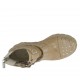Stivaletto da donna con cerniera, fibbie e borchie in pelle beige tacco 6 - Misure disponibili: 42